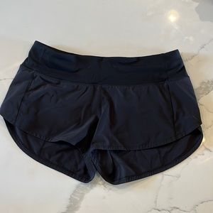 Lululemon runnings shorts, liner cut out. Size 4
